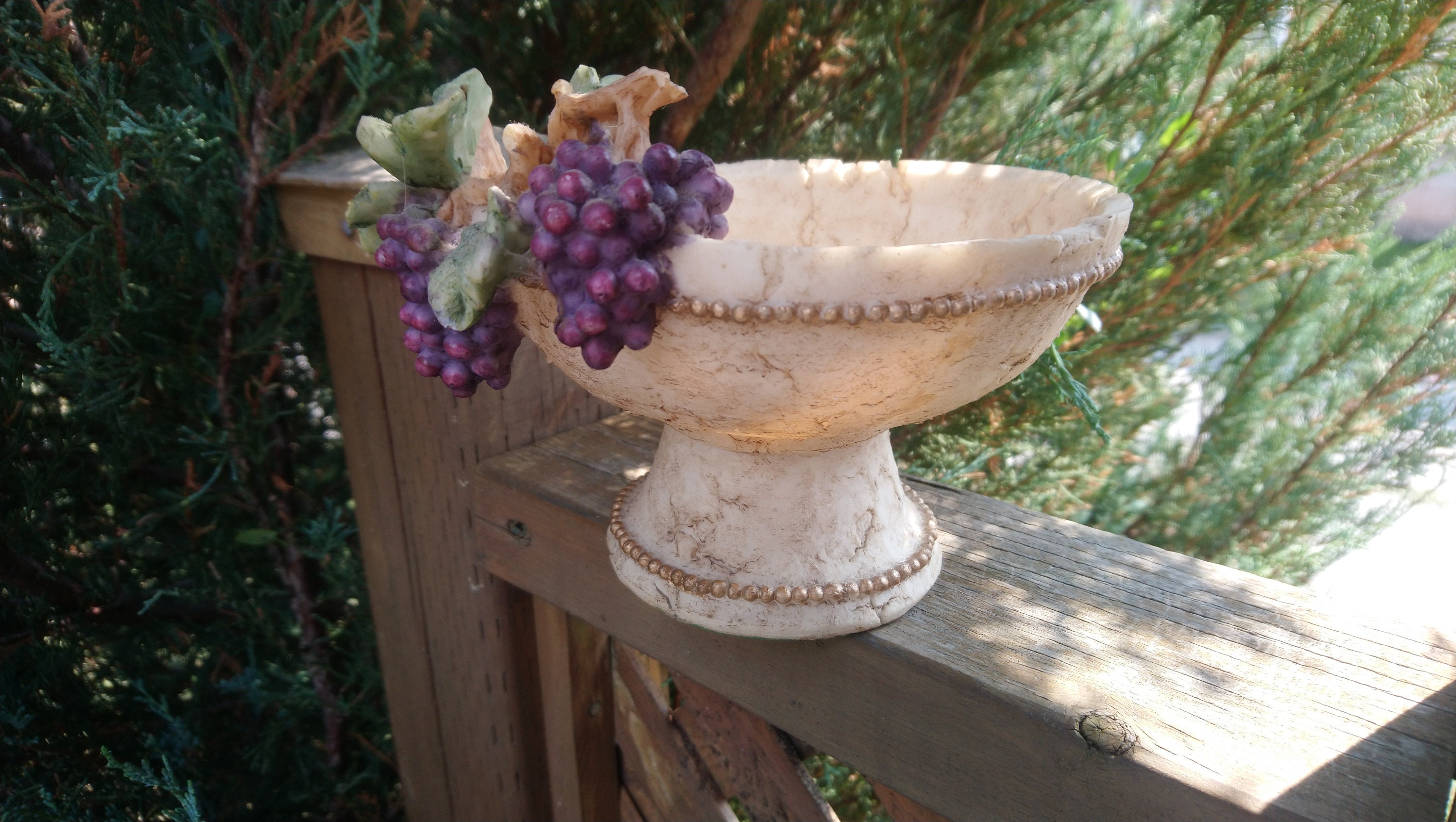 Vintage Casa Elite Designed by M. Valenti, Footed Compote Dish