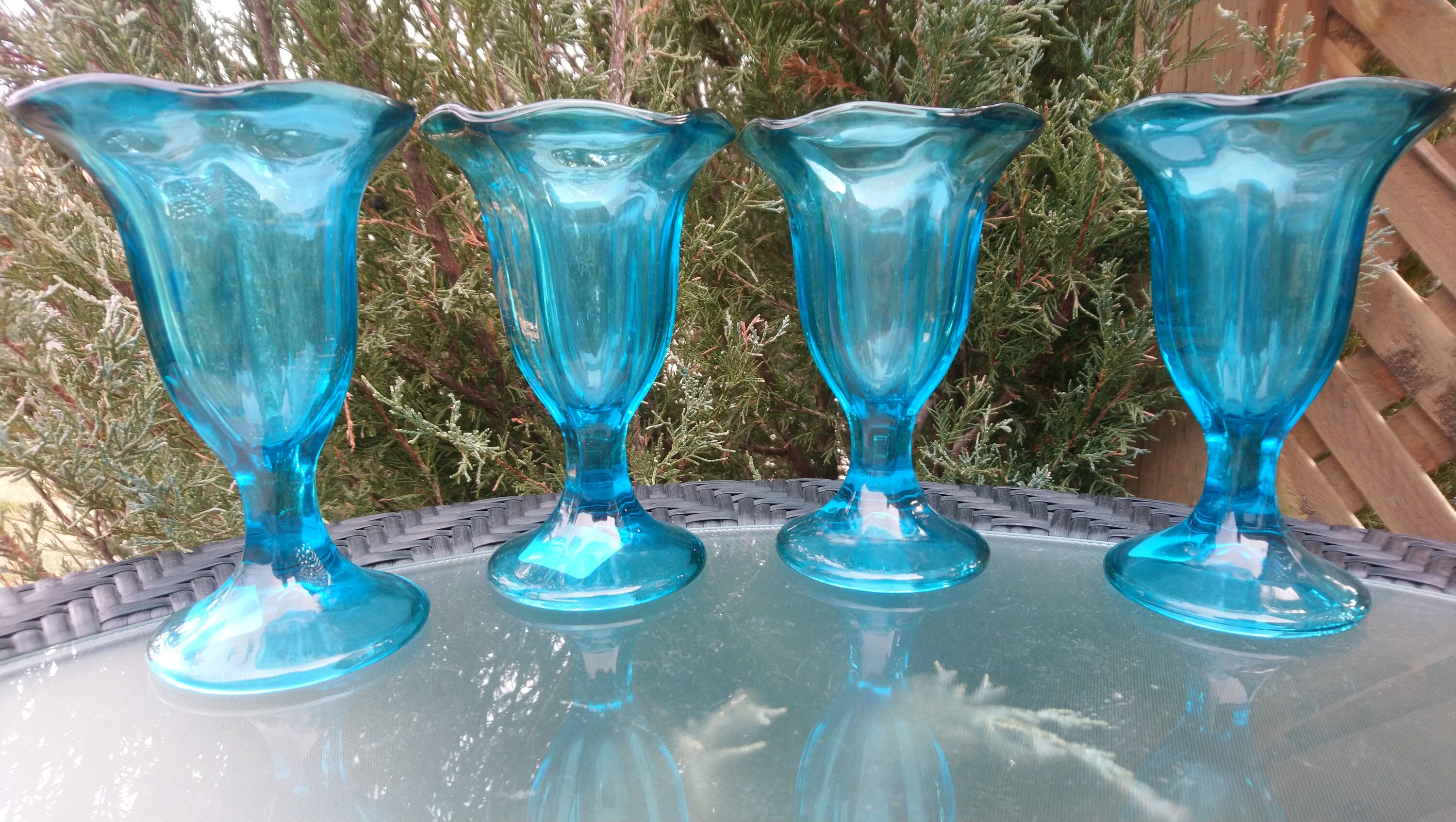 Anchor Hocking Made in USA New Turquoise Green Glass Etsy