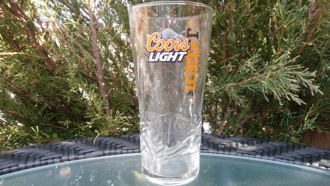Coors Light ice T Vintage Barware Glass, Collectible Barware Glass