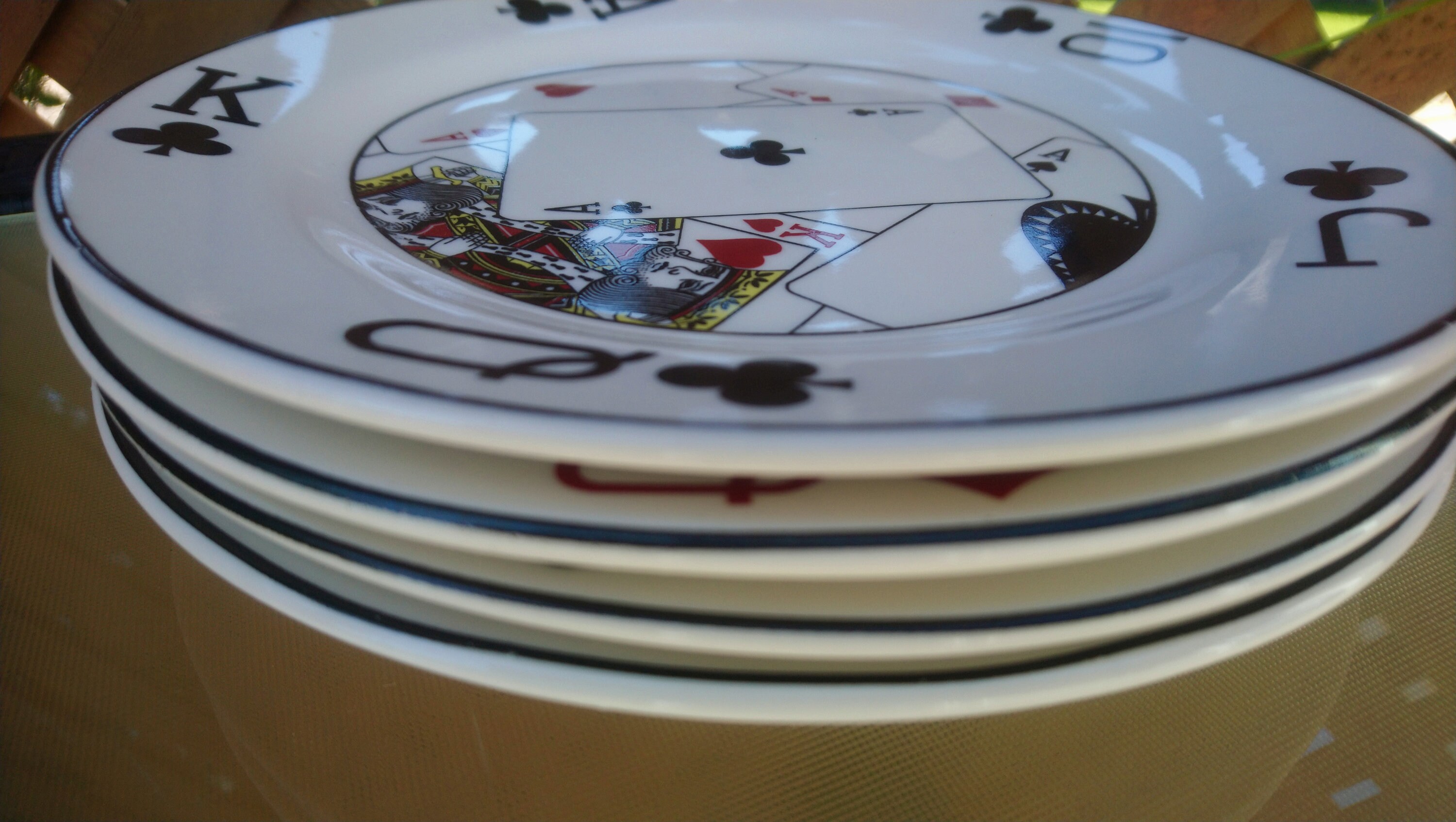 Gryphonware Set of Four Card Game Plates Side or Snacking Etsy UK