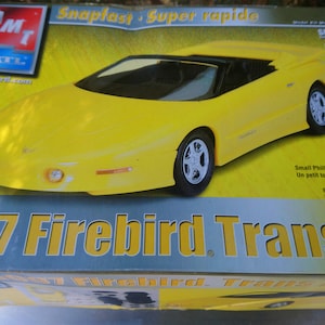 Kit de modelo de plástico AMT ERTL 1997 Firebird Trans Am Snapfast, escala 1:25, colecionáveis, vintage 2002, kit de construção nível de habilidade 8+, kit para carro