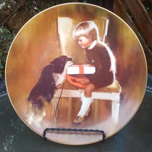 American Artists Collector&#39;s Plate, &#39;Gift For Grandma&#39; door Donald Zolan, 1984, bord nr. 2540 van 15.000, gesigneerd