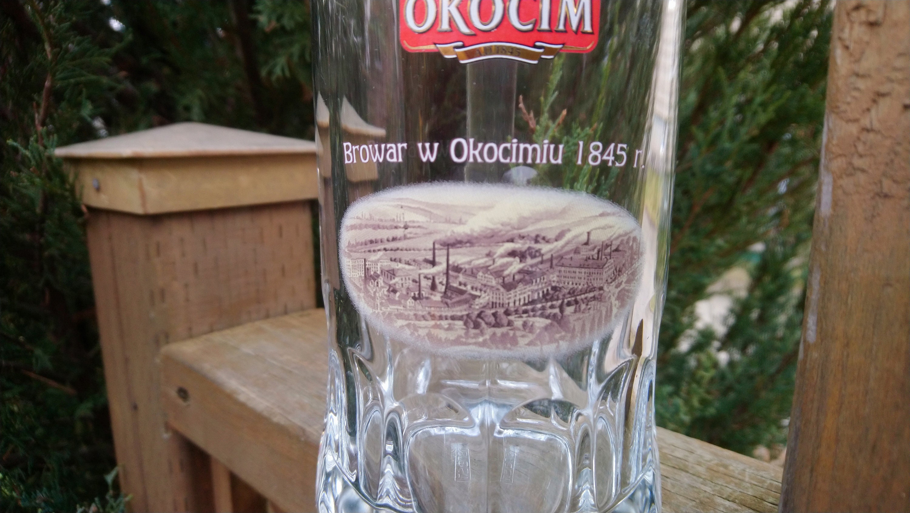 Vintage Okocim Collectible Beer Glass Mug Drinking Mug Located In Brzesko In Poland Dec Polish Beer Mug European Barware Barware Glass