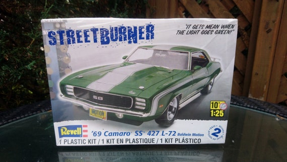 Revell Plastic Model Kit Streetburner 1 25 Scale 1969 Camaro SS 427 L 72 Plastic Wrapped Etsy
