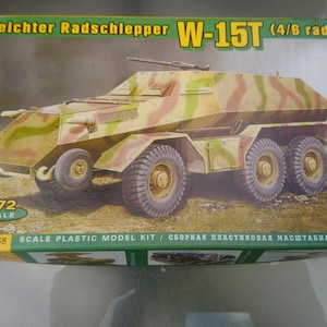 Plastic Model Kit, Leichter Radschlepper W-15T, 1/72 Scale, Made In Ukraine