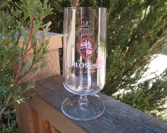 Schloss Pils Verzamelbaar Duits Bierglas, Barware Glas, Vintage Barware, Pilsner Glas, Pinten Glas, Europees Barware, Duitse Stein, Bar