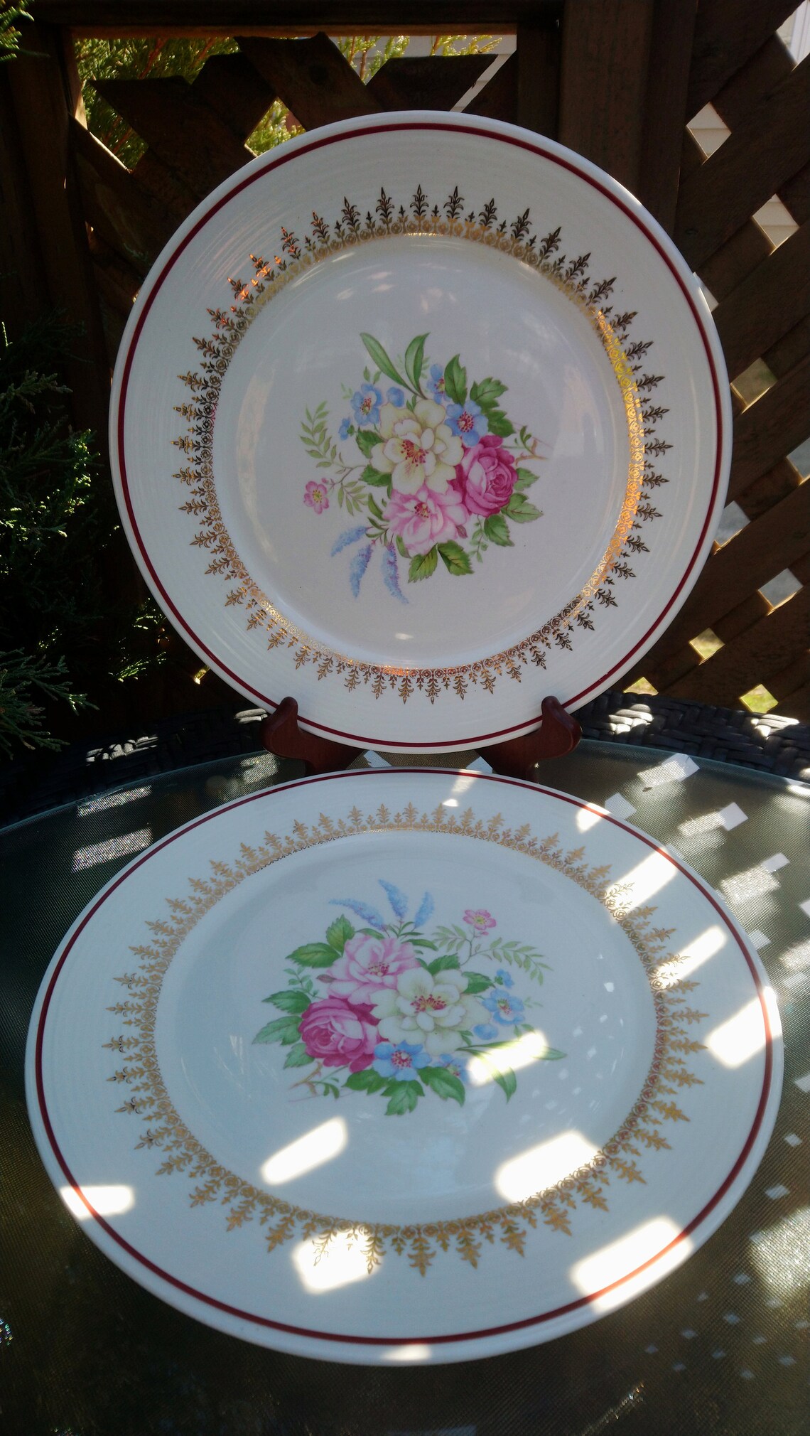 Limoges Admiration Pattern Made In USA 22K Gold Etsy