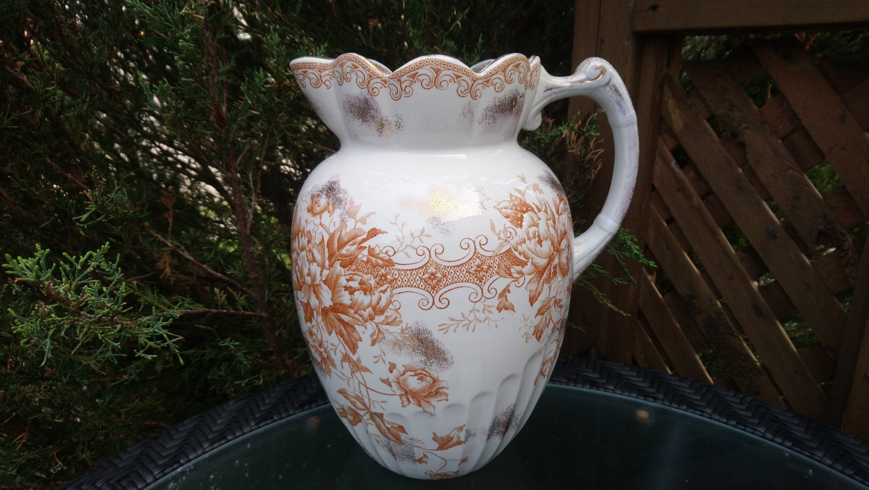 Antique F.J. Emery, Dated 1878-1893, Sherwood Pattern Large Water