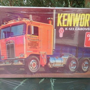 Kenworth K-123 Cabover Tractor AMT687/06 Super Detailed 1/25 Scale, Over 300 Detailed Parts, Truck Model Kit, Authentic Decals, Model Kit