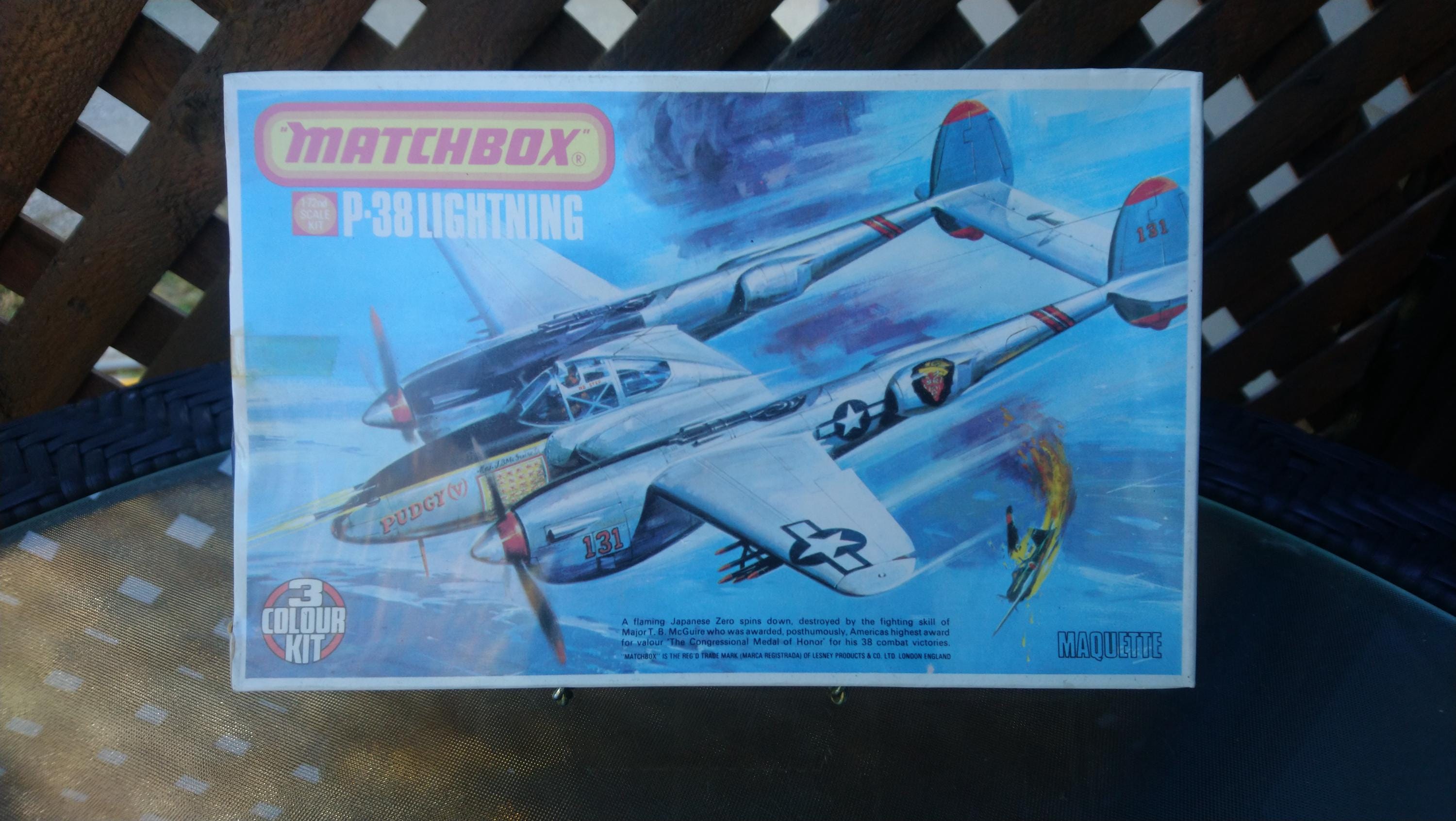 Matchbox P-38 L/J Lightning Plastic Model Kit, Kit No.pk- 118, 1