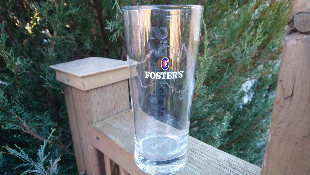 Foster's Collectible Australian Beer Glass, Embossed Australian