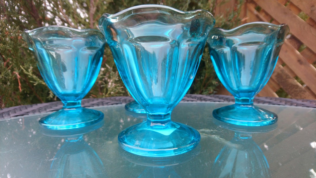 Anchor Hocking, Made in USA, Vintagenew, 1980s, Turquoise, Green