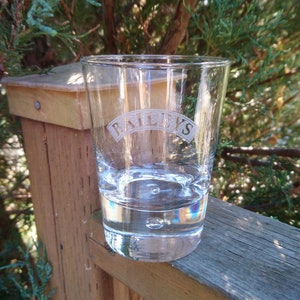 Vintage Bailey&#39;s Irish Cream Glass, Drinking Glass, Barware Glass, Rocks Glass