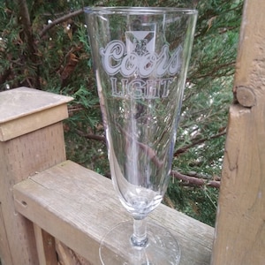 Coors Light Beer Glass, Nova Scotia, Barware Glass, 8 Ounces, Collectible