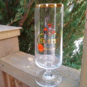 Stern Collectible German Tulip Stemmed Beer Glass, Pilsner Glass, Barware Glass, Drinking Glass, European Barware, Pints Glass, Bar Decor
