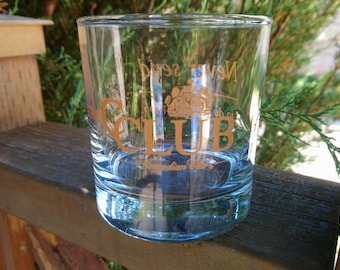Canadian Club, "The CClub", "Never Send A Beer To Do A Whisky's Job" Bicchiere da whisky da collezione, bicchiere da whisky pulito