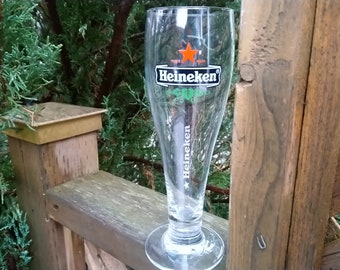 Vaso de cerveza Heineken, vaso para bar, vaso para beber, 10 onzas, coleccionable, vaso vintage para bar