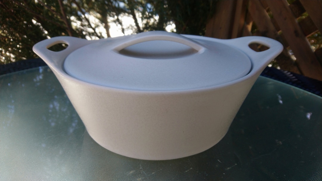 Corningware Creations Stoneware Two Handled Lidded Microwave