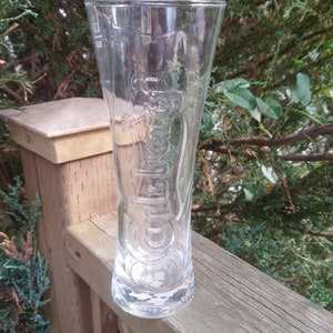 Carlsberg Beer Glass, Vintage Barware Glass, Drinking Glass,. 25L Beer Glass, Collectible Barware, Commercial Glassware, Wave Pint Glass
