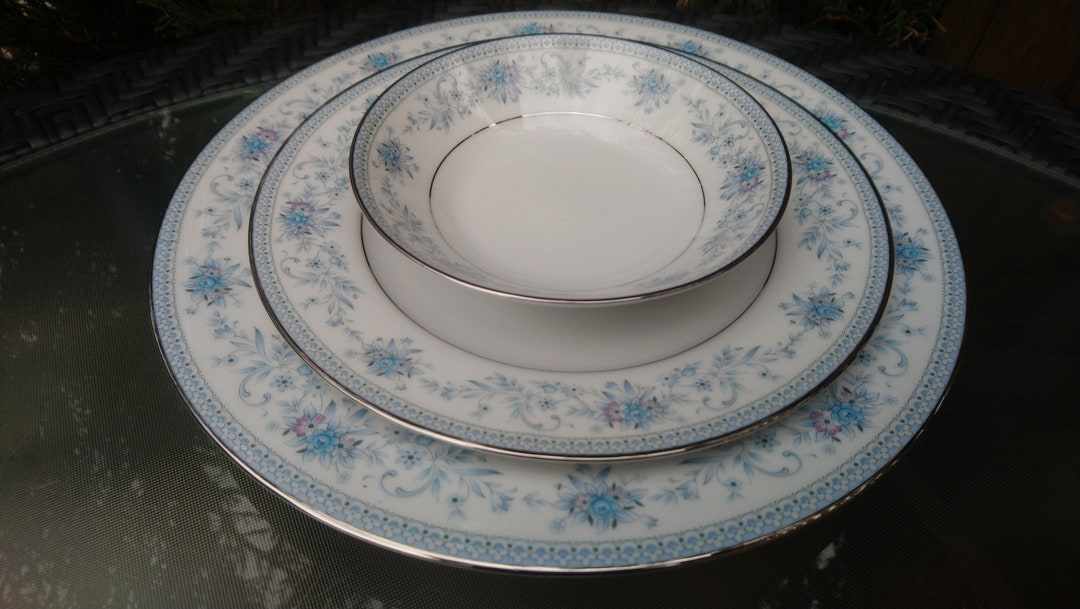 Contemporary Noritake Blue Hill 2482 Pattern, Discontinued 19731996