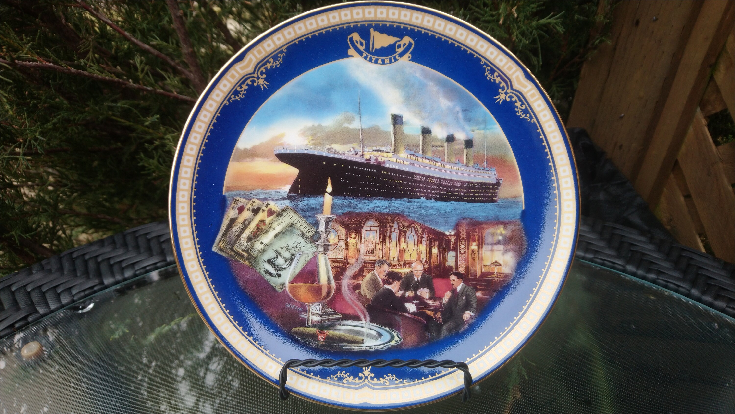 タイタニック、海の女王、喫煙室、プレート番号 1976B、シリーズ第 4