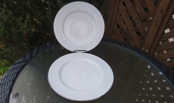 Royal Doulton, Simply Platinum Pattern, Fine Porcelain, Set of Two