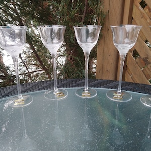 Vintage Mikasa Austria, Silver Surf Pattern, Discontinued 1983-1986, Set Of Six Crystal Cordial Glasses, Frosted, Ridged Center, Crystal Ste