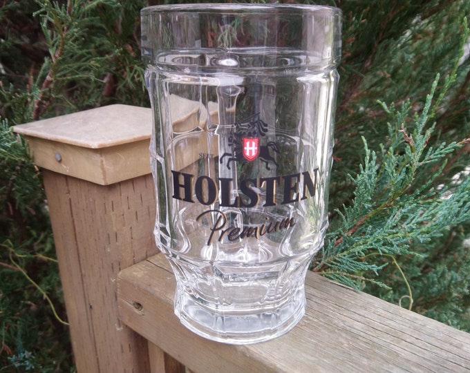 Holsten Premium Beer Collectible German .5L Barware Glass, Glass Mug