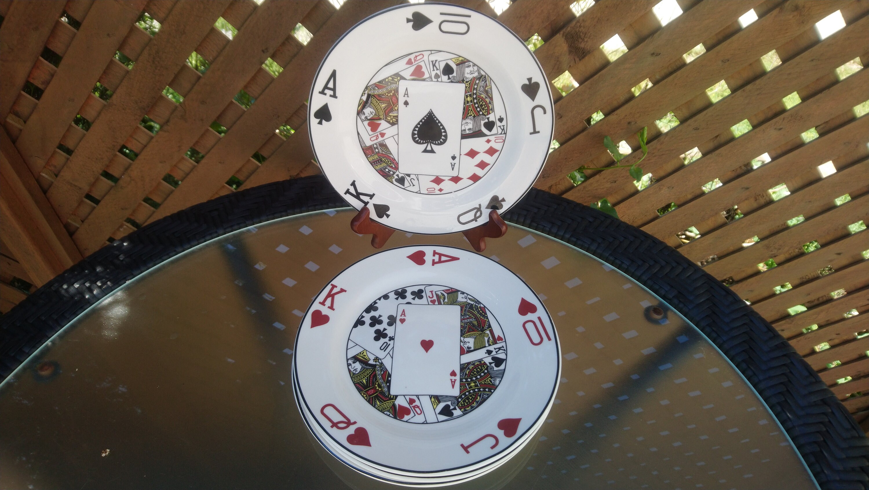 Gryphonware Set of Four Card Game Plates Side or Snacking Etsy UK