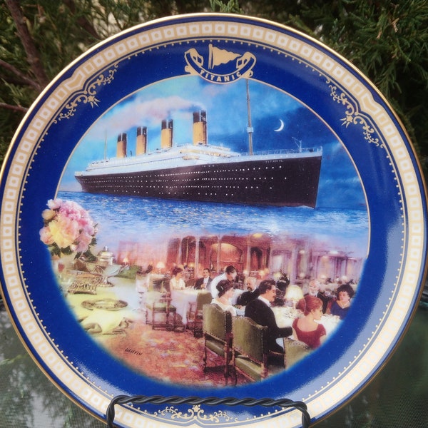 Titanic, Queen Of The Ocean, The Dining Salon, Sixth Issue In Series, By James Griffin, Bradford Exchange, 1999, Collector's Plate