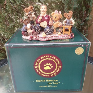 Boyds Bears & Friends, 1998 Ltd. Edition, C576, The Bearstone Collection, Boyds Bearstones Fifth Anniversary, Sculpture, New/Boxed