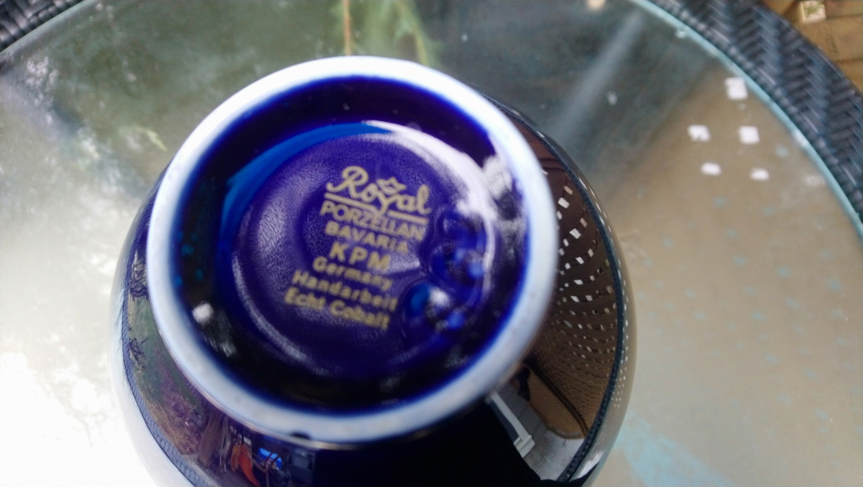Royal Porzellan Bavaria KPM ドイツ製 手作り 本物 コバルト