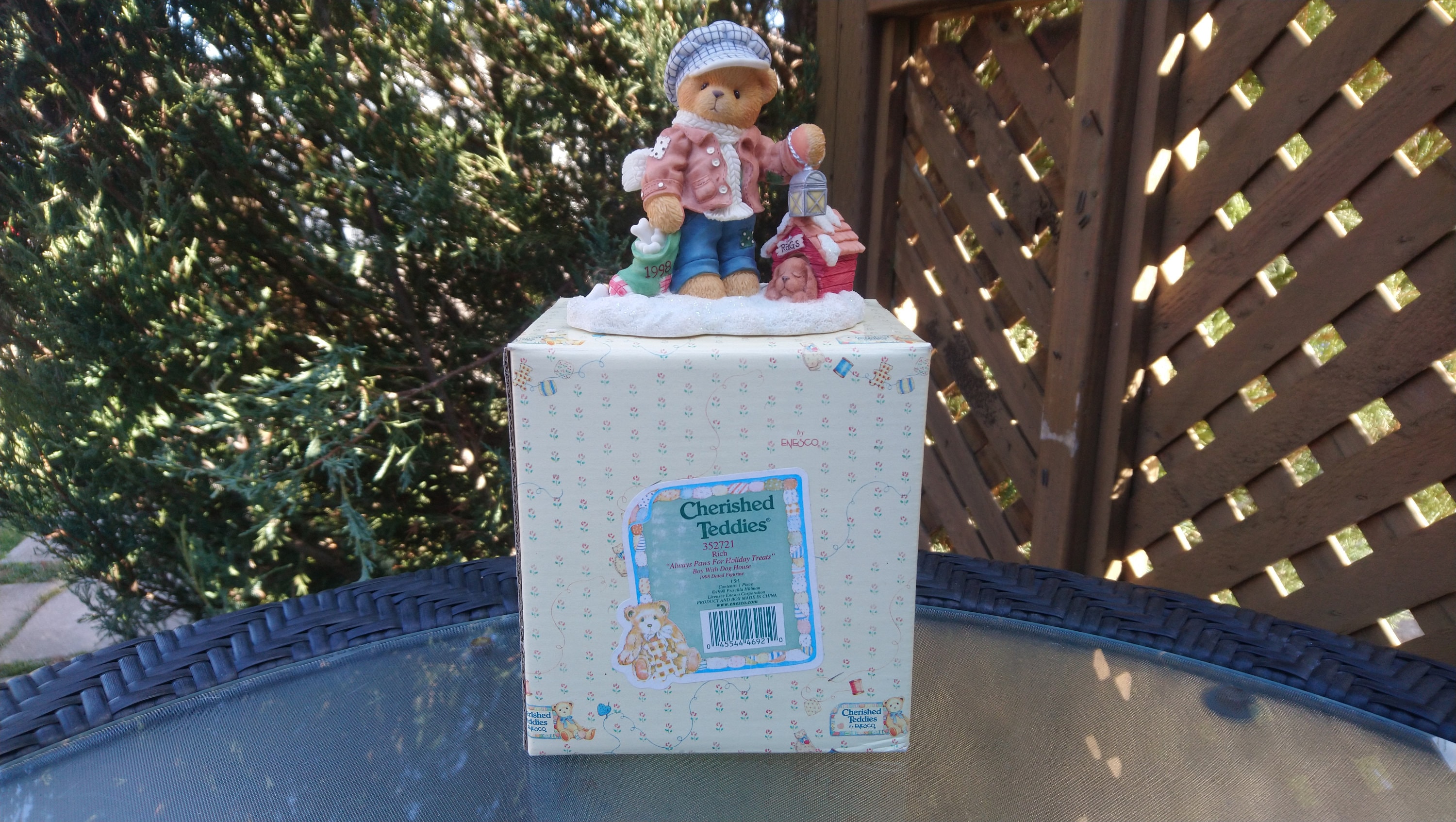 Cherished Teddies 352721 RICH Cherished Teddies #352721 Rich Always Paws For Holiday Treats | eBay