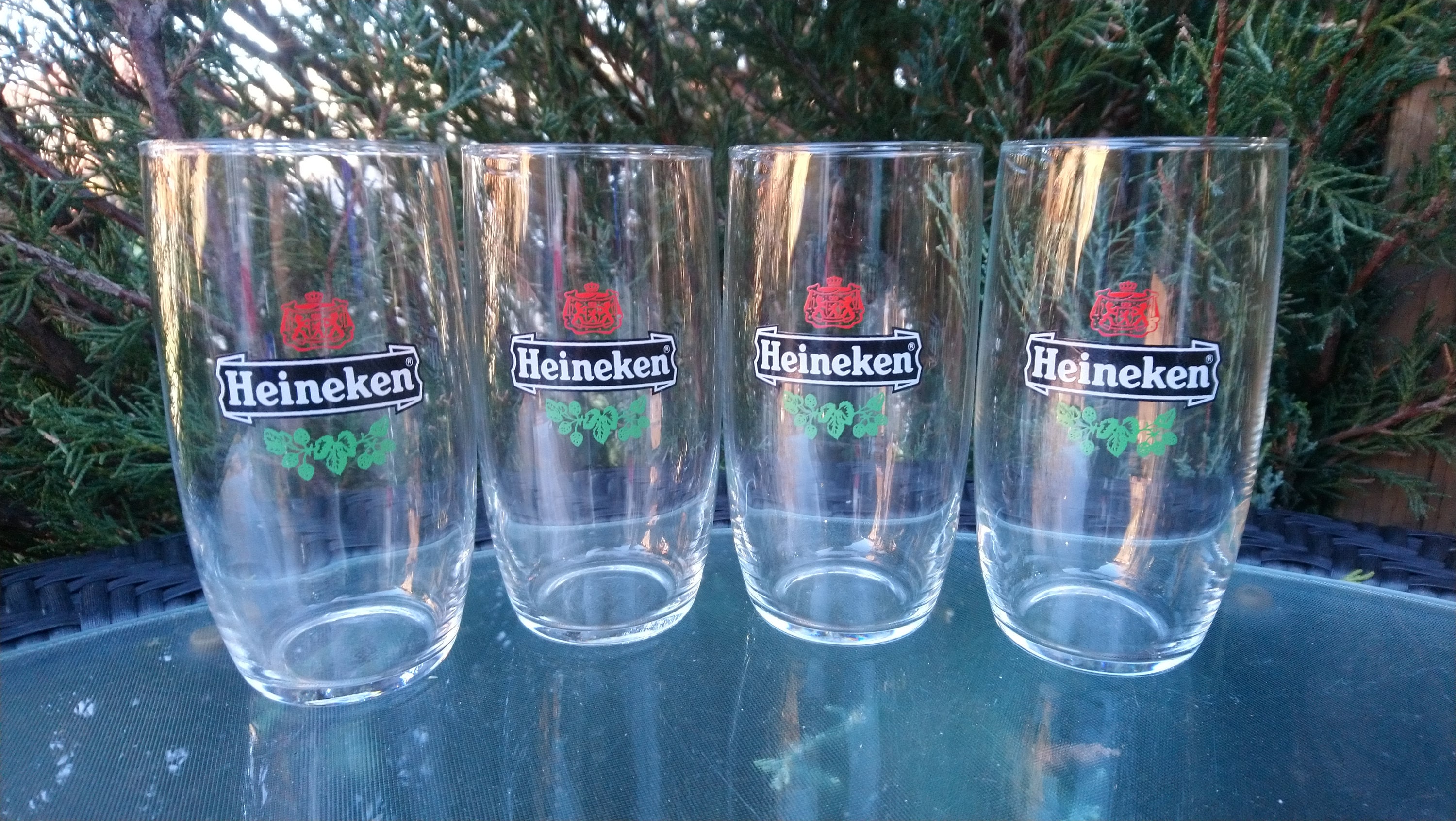 ハイネケン コレクター向けビールグラス 4 個セット、バーウェアグラス