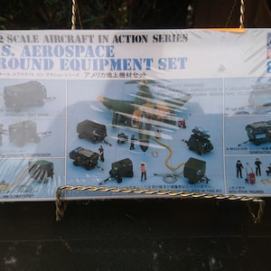 Kit de modelo de plástico, serie de aviones en acción a escala 1/72, conjunto de equipos terrestres aeroespaciales de EE. UU., Hasegawa, pasatiempos, envuelto en plástico