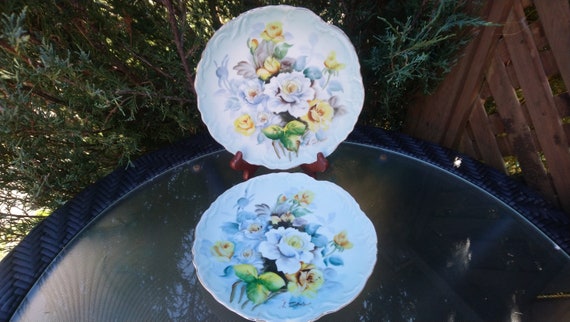 花柄スカラップ皿 枚セット 花柄スカラップ皿 枚セット