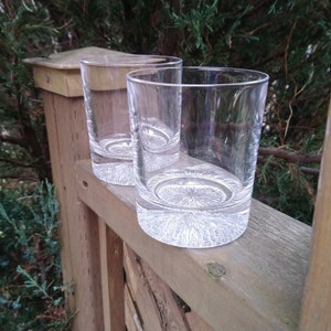 Vintage Ravenhead Icelantic, Set Of Two Whisky Glasses, Vintage Barware Glasses, Whisky Glasses, Old Fashioned Glasses,  Rocks Glasses, 1970