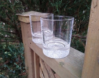Vintage Ravenhead Icelantic, set med två whiskyglas, vintage barglas, whiskyglas, gammaldags glas, Rocks-glas, 1970