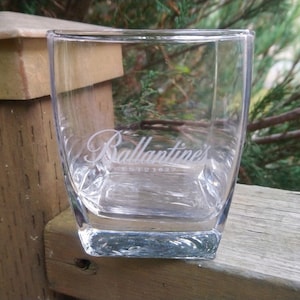 Bicchiere da bar da whisky scozzese vintage Ballantine, bicchiere da bere, bicchieri da collezione, bicchieri da bar Vintge