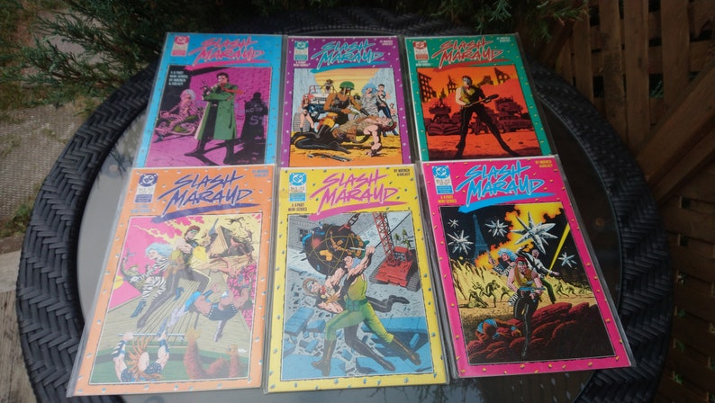 Vintage 1987 DC Comics Mini Series 6 Parts Slash Maraud By Moenc Vintage 1987 DC Comics Mini Series 6 Parts Slash Maraud By Moenc
