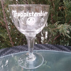 Vintage Westmalle Trappist Trappistenbier Birra Belga Calice Calice Bicchiere, Vetreria per birra belga, Bicchieri, Bicchiere da pinta, Da collezione