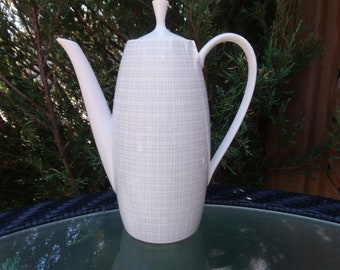 Mid Century Modern Coffee Pot, By Arzberg, Pattern 2025 Goldene Medaille, 1957, Produced In Germany By Arzberg Porcelain