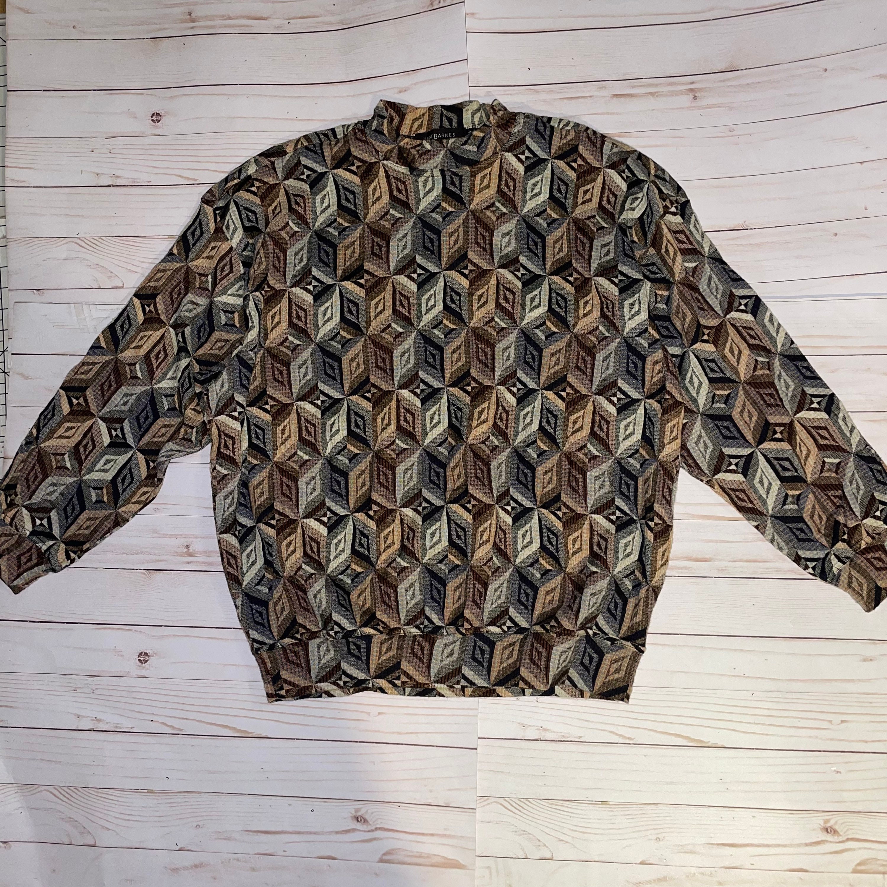 90s Mens Vintage Turtleneck , Jhane Barnes Menswear, Grandpa 