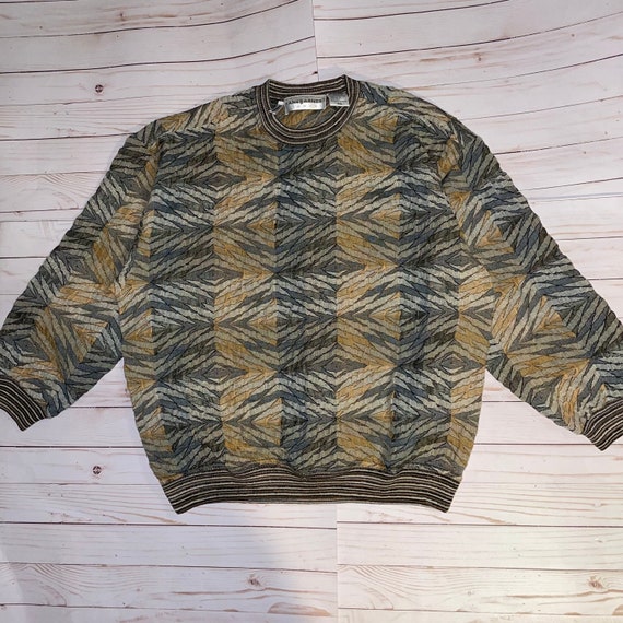 90s Mens Vintage Sweater Jhane Barnes 
