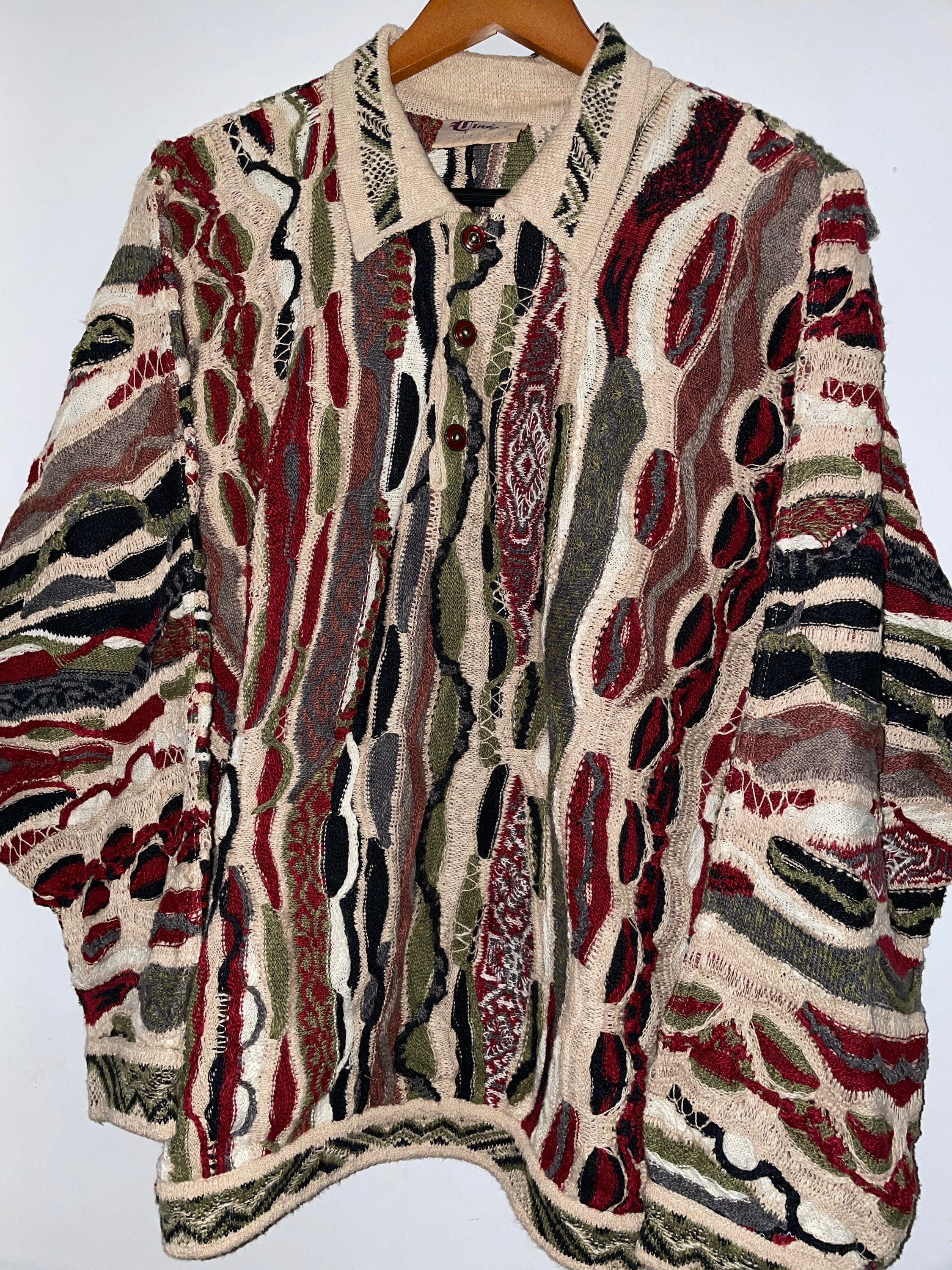 Vintage 90s Coogi Classic Sweater Textured Sweater Cosby