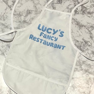 Bluey Inspired Personalized Fancy Restaurant Child’s Apron