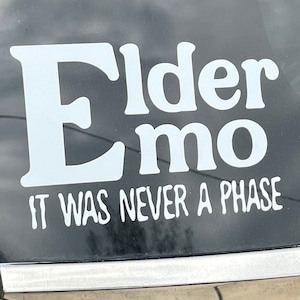 Elder Emo Car Decal
