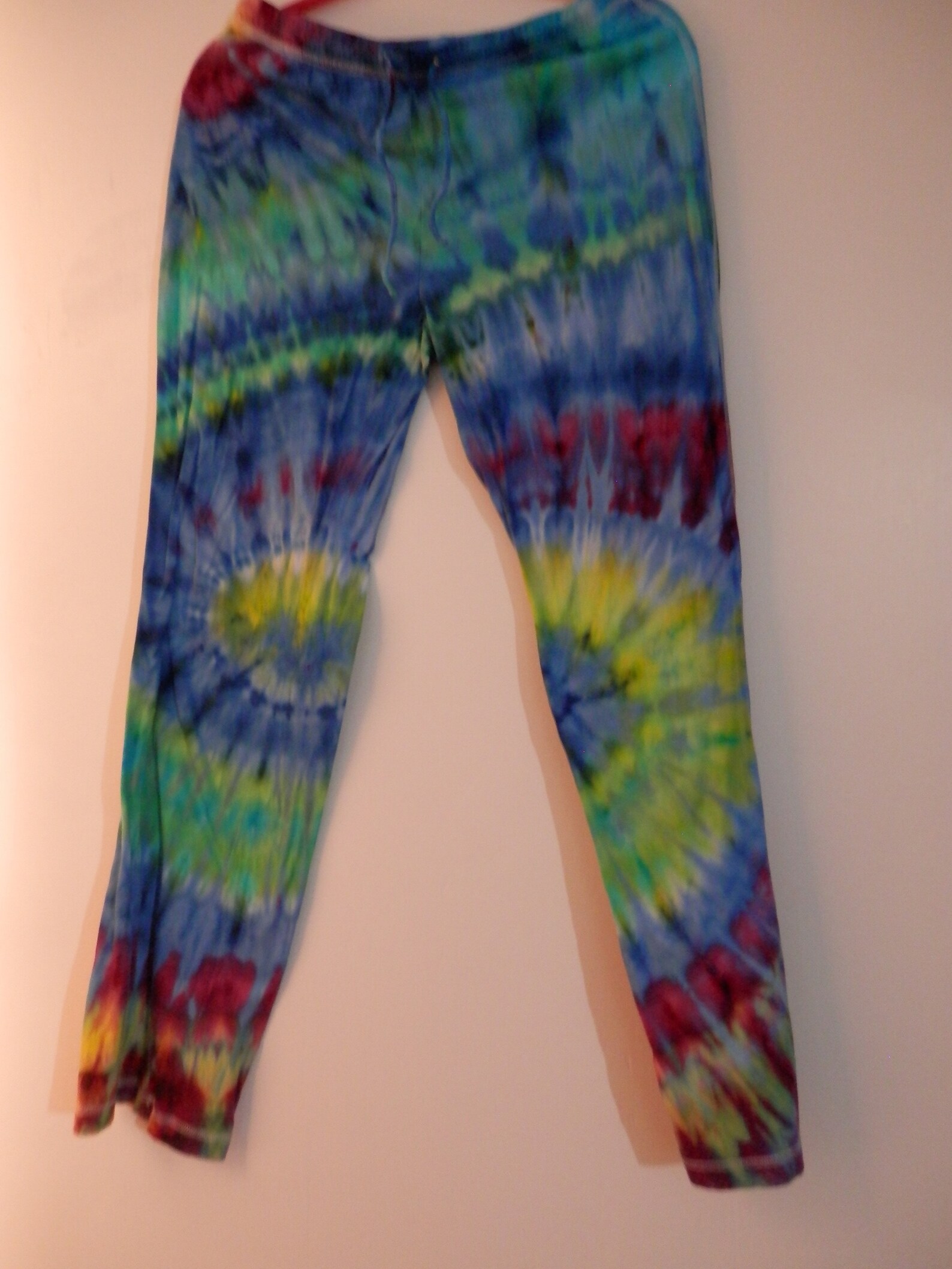 Tie Dye Lounge Pants OOAK XL Handmade Etsy