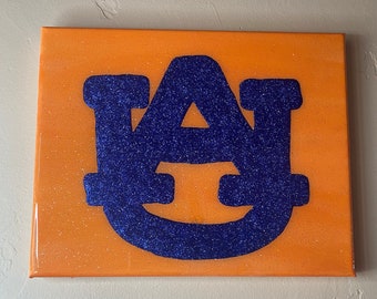 College Logo painting (8x10” resin finish unframed)