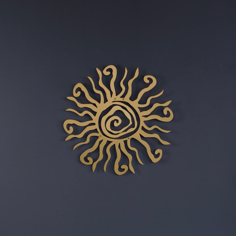Wacky Sun Metal Wall Art Wall Decor for Dining Room Office Etsy